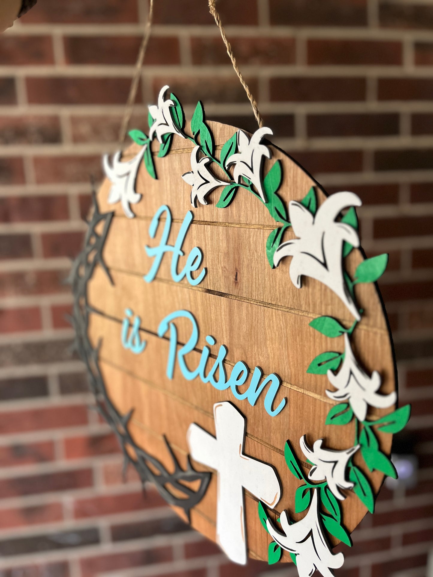 He is Risen Easter Door Hanger