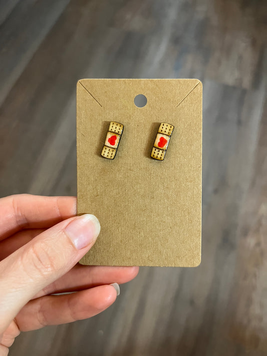 Nurse Bandaid Stud Earrings