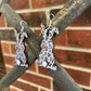 Floppy Ear Leopard Bunny Earrings