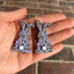 Floppy Ear Leopard Bunny Earrings