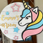 Kid's Unicorn Door Hanger