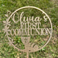 6" First Communion Cake Topper